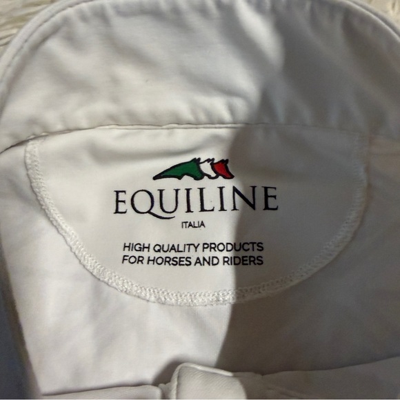 Women’s XL Pink Pattern Equiline Long Sleeve Horseback Riding Show Shirt - Picture 5 of 5